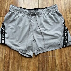 Nike Gray Running Shorts Women Size M Exercise, Athletic, Workout